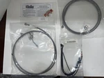 Burly Brand B30-1119 Complete Stainless Handlebar Cable/brake Line Kit For 13". Fixed Price $160.00.