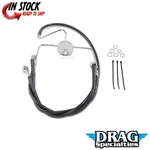 Drag Specialties 1741-2522 Extended Length Black Vinyl Brake Line Kit +4. Fixed Price $131.20.