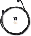 Choppers Stainless Steel Braided Brakelines 15"-17" Bars Midnight LA-8153B16M. Fixed Price $90.24.