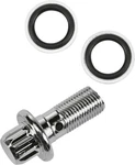Harddrive 12MM Banjo Bolt Kit Chrome 7/16"-24 #41739-84. Fixed Price $16.56.