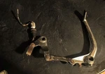 65 Yamaha Y23 Big Bear 250 Scrambler Rear Brake Lever Assembly & Swt. Fixed Price $45.00.