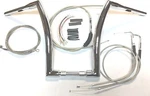 18" 1/2" Super Fat Chrome Ape Hanger Handlebar Kit 07-11 Harley Dyna Fxdl. Fixed Price $449.00.