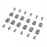 3/16 Stainless Steel Single Line Clamps - Pack Of 12 Included Hardware. Fixed Price $19.95.