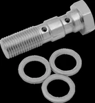 Drag Specialties DS098117 Banjo Bolt 3/8"-24 Dual. Fixed Price $18.49.