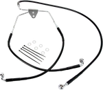 Drag Specialties Brake Line Front Black Fits +8" Flh '96-'07 660411-8BLK. Fixed Price $145.90.
