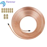 25 Ft 1/4 Od Steel +copper Brake Line Tubing Kit W/ 16 Fittings. Fixed Price $22.92.