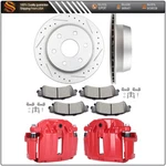 For Gmc Chevrolet Silverado 1500 Rear Brake Caliper Ceramic Pad Drill Slot Rotor. Fixed Price $189.49.