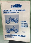 Genuine Ktm 3203661193 440SX/440EXC/440MXC/550MXC Spare Parts Manual 1994. Fixed Price $16.41.