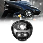 Dot Led Headlight With Halo Drl For Yamaha Star Xvs 1300CT Motorcycle. Fixed Price $158.50.