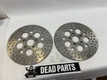 Harley New Russell 11.5" Front Dual Disc Brake Rotors 2" Center Hole Id Fxr Fxd. Fixed Price $149.60.
