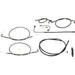 Std Midnight Braided Cable/brake Line Kit For 15"-17" Ape Hangers LA-8151KT-16M. Fixed Price $113.86.