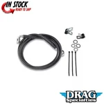 Drag Specialties 1741-2548 Extended Length +8" Black Vinyl Brake Line Kit. Fixed Price $66.10.