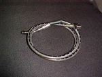 Harley, Shovelhead Fx 73-78, Russell Braided Rear Brake Line, Fits Mid Controls. Fixed Price $58.99.