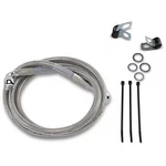 Drag Specialties Extended Length Stainless Steel Front Brake Line Kit +4". Fixed Price $58.75.