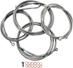 La Choppers Standard Stainless Braided Handlebar Cable/brake Line Kit 15"-17". Fixed Price $289.99.