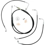 Std Blk Vinyl Braided Cable/brake Line Kit For 15"-17" Ape Hangers LA-8010KT-16B. Fixed Price $302.50.