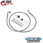 Drag Specialties 1741-2681 Extended Length Stainless Steel Brake Line Kit +4". Fixed Price $58.75.