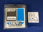 New Drag Specialties Front, Extended Length Black Brake Line, +4 1741-2582*. Fixed Price $52.99.