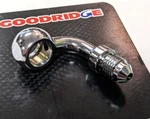 Goodridge 90 Degree Brake Line Banjo Fitting 3/8" Chrome P599-03CH. Fixed Price $19.95.
