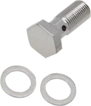Russell Brake Line Fitting Banjo Bolt 3/8IN -24 Chrome .937" R40509. Fixed Price $9.50.