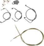 La Choppers Standard Stainless Braided Brake Line Kit 15-17 Inch Ape Hangers. Fixed Price $53.43.