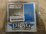 Drag Specialites Blk Stainless Steel Brakeline Abs Kit +6'' Fltr 1741-4507. Fixed Price $74.99.
