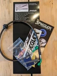 590MM/23" Spiegler Stainless Steel Smoke Braided Front Brakeline. Fixed Price $25.00.