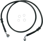 Drag Specialties Brake Line Front (upper) Black Braided W/chrome 1741-2786. Fixed Price $67.99.