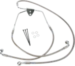 Drag +10" Extend Over Stock Stainless Upper Brake Line Kit Harley Touring 08-13. Fixed Price $115.45.