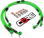 Kawasaki ZX9R Brake Lines 2000 2001 Front-rear Green Stainless Steel. Fixed Price $189.00.