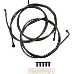 Choppers LA-8052B13M Black Midnight Braided Brake Line Kit. Fixed Price $230.99.