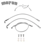 52" Extended Length Chrome Front Brake Line Kit Fit Harley Dyna Fat Bob Non-abs. Fixed Price $66.39.