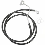 Drag Specialties Extended Stainless Steel Front Brake Line Kit - Black Vinyl Coa. Fixed Price $85.00.