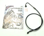 Magnum 1741-5673 +8" Xr Stainless Upper Brake Line Black Harley Fl Softail Abs. Fixed Price $73.95.