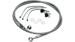 Drag Specialties Front Braided Brake Line Kit Harley Davidson Softail Dyna. Fixed Price $49.93.
