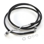 Drag Specialties Black Ext Len Dual Disc Front Upper Brake Line +8" 1741-4508. Fixed Price $87.67.