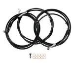 Choppers Black Vinyl-coated Stainless Steel Brake Line Kit 15-17IN. Ape Han. Fixed Price $47.70.