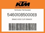 Ktm Genuine Brake Hose Clip Orange - 54601085000EB. Fixed Price $7.69.