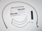 Harley-davidson Diamond Black Brake Line Upper 35 Deg 36.5" 41800470. Fixed Price $55.20.