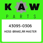 43095-0306 Kawasaki Hose-brake,rr Master 430950306, New Genuine Oem Part. Fixed Price $17.42.