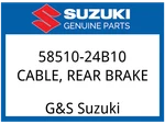 Suzuki Oem Part 58510-24B10 Cable, Rear Brake. Fixed Price $111.49.