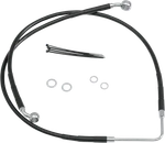 Drag Specialties Brake Line Front (upper) Black Braided Chrome Steel 1741-2586. Fixed Price $75.99.