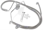 Drag Specialties Brake Line Front +4" S/s Clear-coated Chrome Fittings 1741-2635. Fixed Price $127.45.