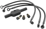 Goodridge Ebony Brake Kit 3-LINE Front +12" #HD0049-3FPBK/BK+12. Fixed Price $150.89.