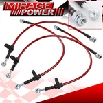 Stainless Steel Braided Brake Lines Hoses Red For 98-02 Honda Accord CF8 CG1 CG6. Fixed Price $56.77.