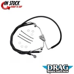 Drag Specialties 1741-2511 +6" Extended Length Black Vinyl Brake Line Kit. Fixed Price $120.70.
