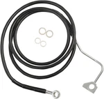 Drag Specialties 614220-8BLK Brake Line Front (upper) Black +8" With Abs. Fixed Price $87.67.