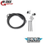 Drag Specialties 1741-2548 Extended Length +8" Black Vinyl Brake Line Kit. Fixed Price $66.10.
