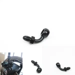 Powerjames 3/8"10MM Black 90 Degree Banjo Brake Line Fittings For Dyna,sportster. Fixed Price $9.95.