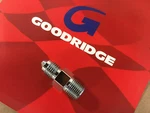 Goodridge Chrome Male Brake Line Fitting 1/8 Npt AN3 Straight Big Dog Harley Aih. Fixed Price $14.99.